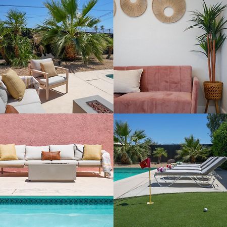 The Pink Cactus - Desert Retreat - Luxe Pool, Golf & Game Room Indio Esterno foto